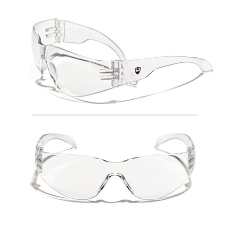 DEFENDER SAFETY OPTIFENSE VS1 CLEAR Safety Glasses, ANSI Z87, 30pc per Box  Clear, 30PK OF-VS1-01